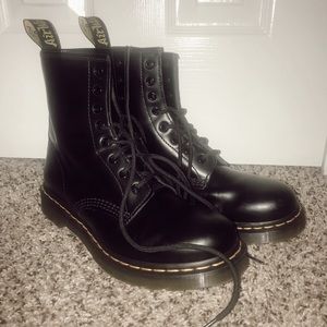 Only worn once! Black Doc Martens